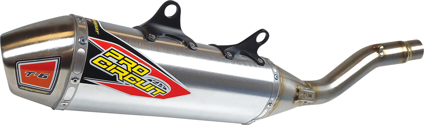 PRO CIRCUIT T-6 Slip-On Muffler - Stainless Steel 0152245A