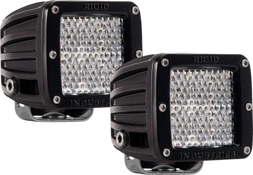 RIGID D2 Diffused Pattern W/Amber Led (Pair) 50252