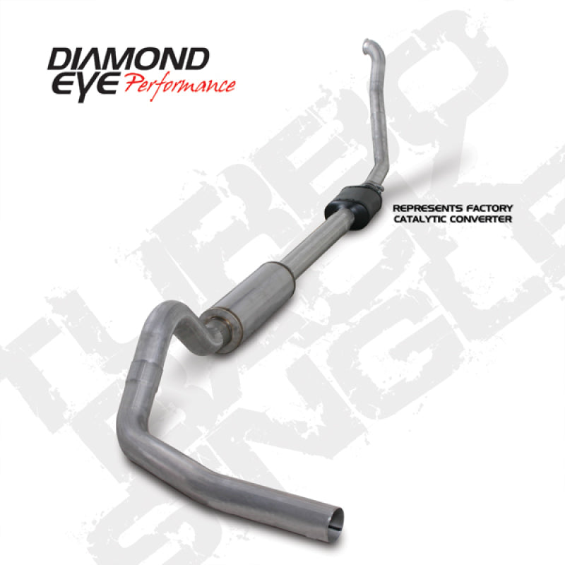 Diamond Eye KIT 4in TB SGL AL: 94-97 FORD 7.3L F250/F350 PWRSTROKE NFS W/ CARB EQUIV STDS K4306A