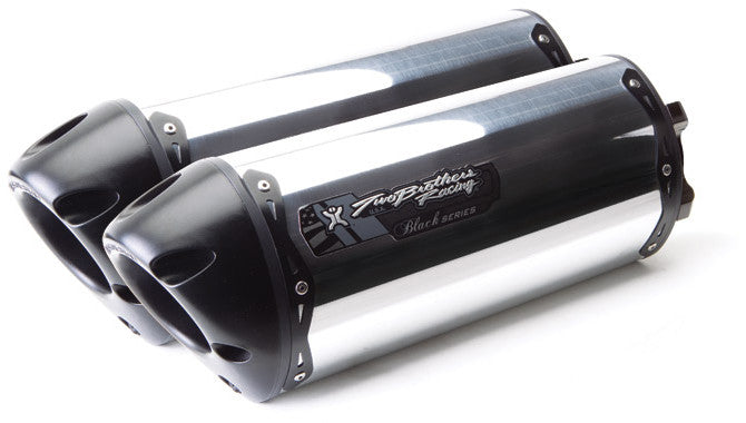 TBR M-2 Black Series Dual Slip-On Exhaust (Aluminum) 005-1130406-B