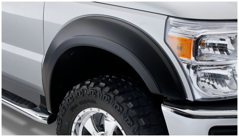 Bushwacker 11-16 Ford F-250 Super Duty Styleside Extend-A-Fender Style Flares 2pc - Black 20085-02