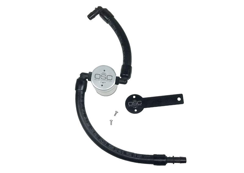 J&amp;L 2019-2024 Dodge Ram 1500 5.7L Oil Separator 3.0 Passenger Side - Clear Anodized 3067P-C