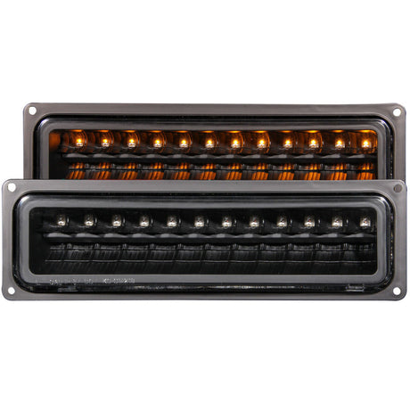 ANZO 1988-1998 Chevrolet C1500 LED Parking Lights Black 511050