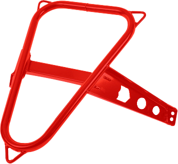 PRO ARMOR Spare Tire Mount Red Pol P141U300RD-293