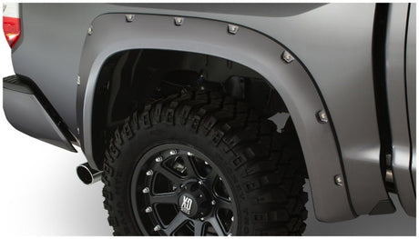 Bushwacker 14-18 Toyota Tundra Fleetside Pocket Style Flares 2pc 66.7/78.7/97.6in Bed - Black 30040-02