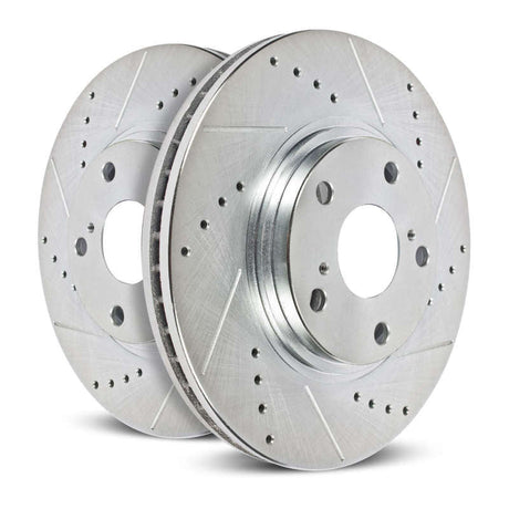Power Stop 00-05 Ford Excursion Front Evolution Drilled & Slotted Rotors - Pair AR8580XPR