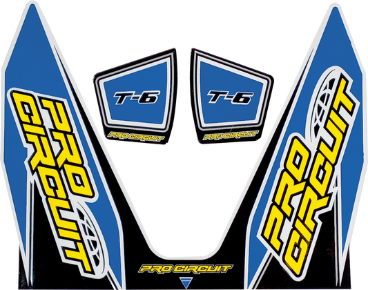 PRO CIRCUIT T-6 Decal - Light Blue DC22T6-LB