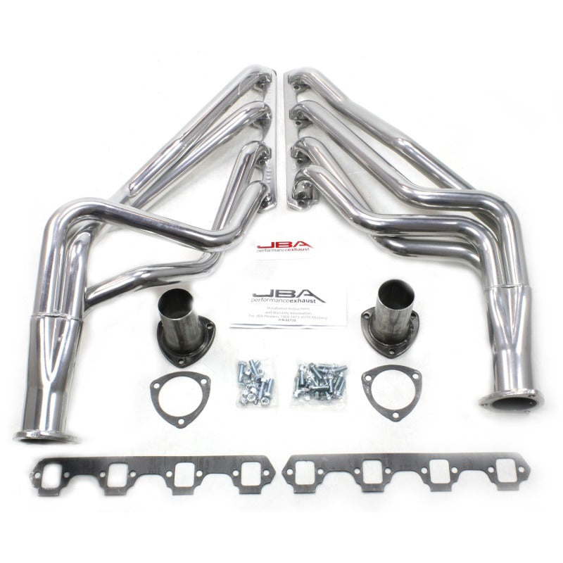 JBA 65-73 Ford Mustang 260-302/71-73 Ford 260-351W SBF 1-5/8in Primary Silver Ctd Long Tube Header 6613SJS