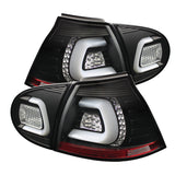 Spyder Volkswagen Golf V 06-09 LED TURN SIGNAL LED Tail Lights Black ALT-YD-VG03-LED-BK 5073792