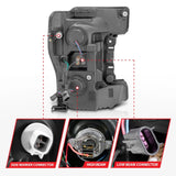 ANZO LED Headlights 17-18 Ford F-250 Super Duty Plank-Style L.E.D. Headlight Black (Pair) 111388