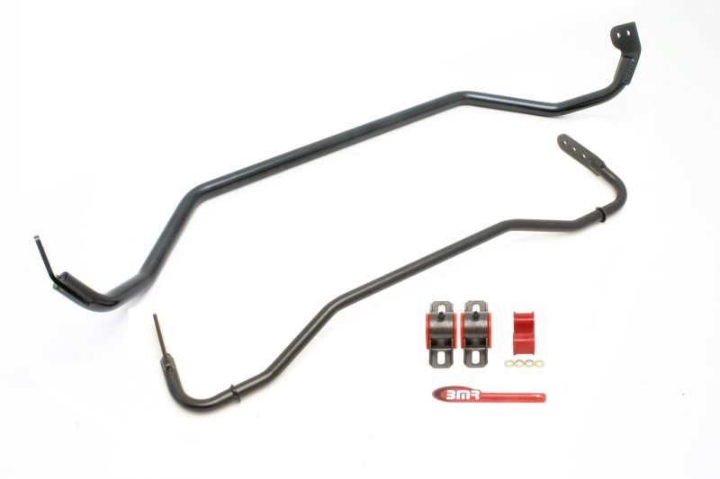 BMR 08-09 Pontiac G8 Front & Rear Sway Bar Kit w/ Bushings - Black Hammertone SB029H