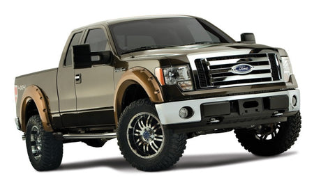 Bushwacker 09-14 Ford F-150 Styleside Max Pocket Style Flares 4pc 67.0/78.8/97.4in Bed - Black 20927-02