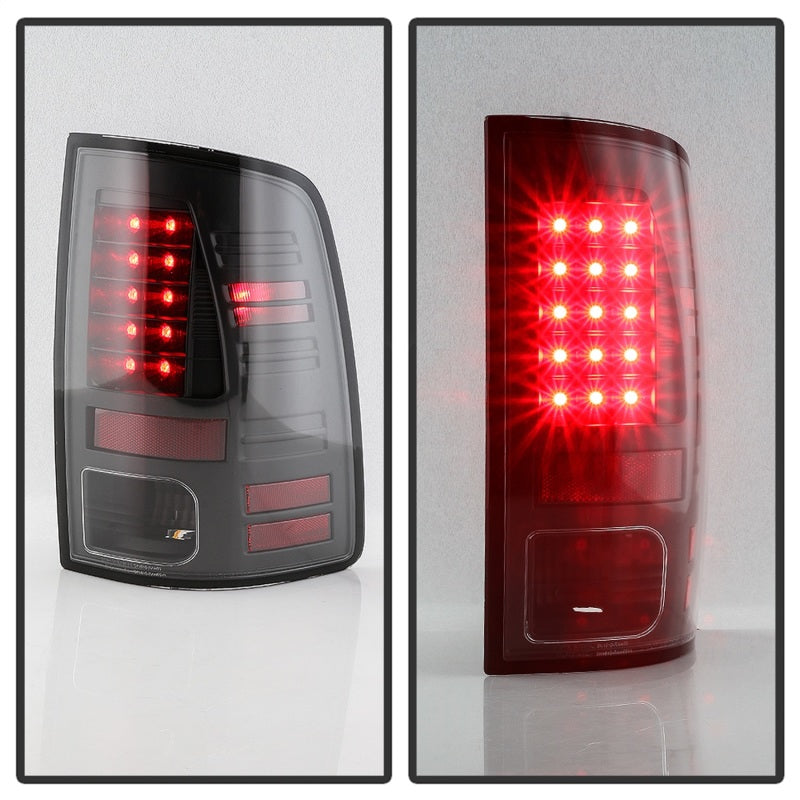 Spyder 13-18 Dodge Ram 2500/3500 LED Tail Lights LED Model Only - All Black (ALT-YD-DRAM13-LED-BKV2) 5085924