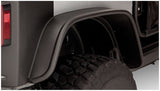 Bushwacker 07-18 Jeep Wrangler Flat Style Flares 4pc Fits 2-Door Sport Utility Only - Black 10919-07