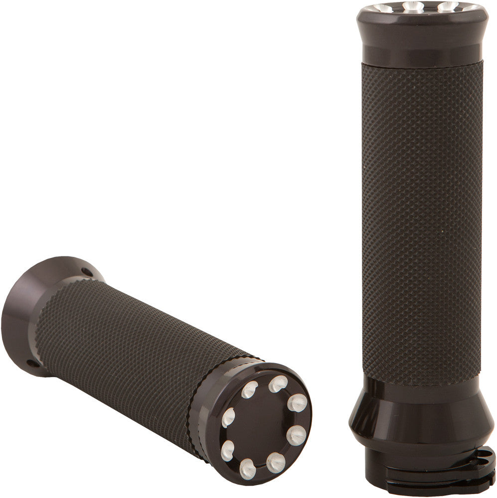 HARDDRIVE Grips Throttle 1982-Up Hd Dual Cable Set 0063-2076-BM