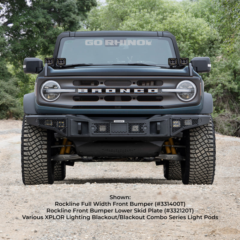 Go Rhino 21-24 Ford Bronco (2 and 4 Door) Rockline Full Width Bumper 331400T