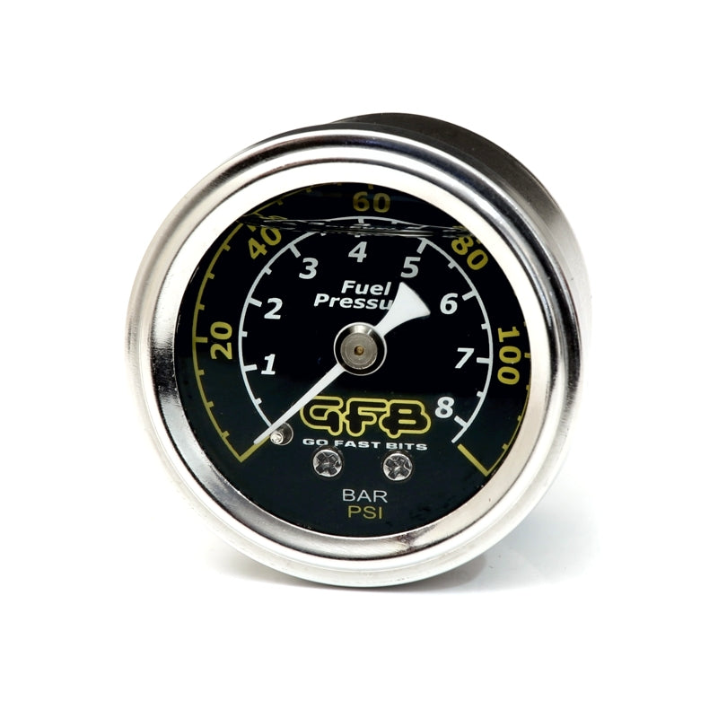 GFB Fuel Pressure Gauge (Suits 8050/8060) 40mm 1-1/2in 1/8MPT Thread 0-120PSI 5730