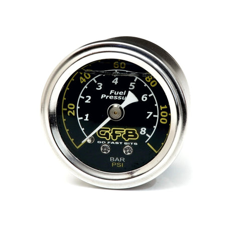 GFB Fuel Pressure Gauge (Suits 8050/8060) 40mm 1-1/2in 1/8MPT Thread 0-120PSI 5730