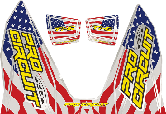 PRO CIRCUIT Ti-6 Decal - Stars and Stripes DC22TI6-SS