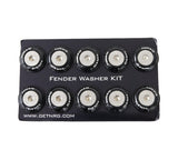 NRG Fender Washer Kit w/Rivets For Plastic (Black) - Set of 10 FW-100BK