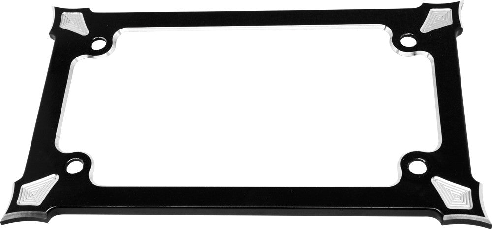 PREC. BILLET License Plate Holder Darkside Black DRK-560-ALL-BLK