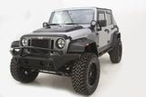 AVS 07-18 Jeep Wrangler Unlimited Ventvisor & Aeroskin Deflector Combo Kit - Matte Black 56034060