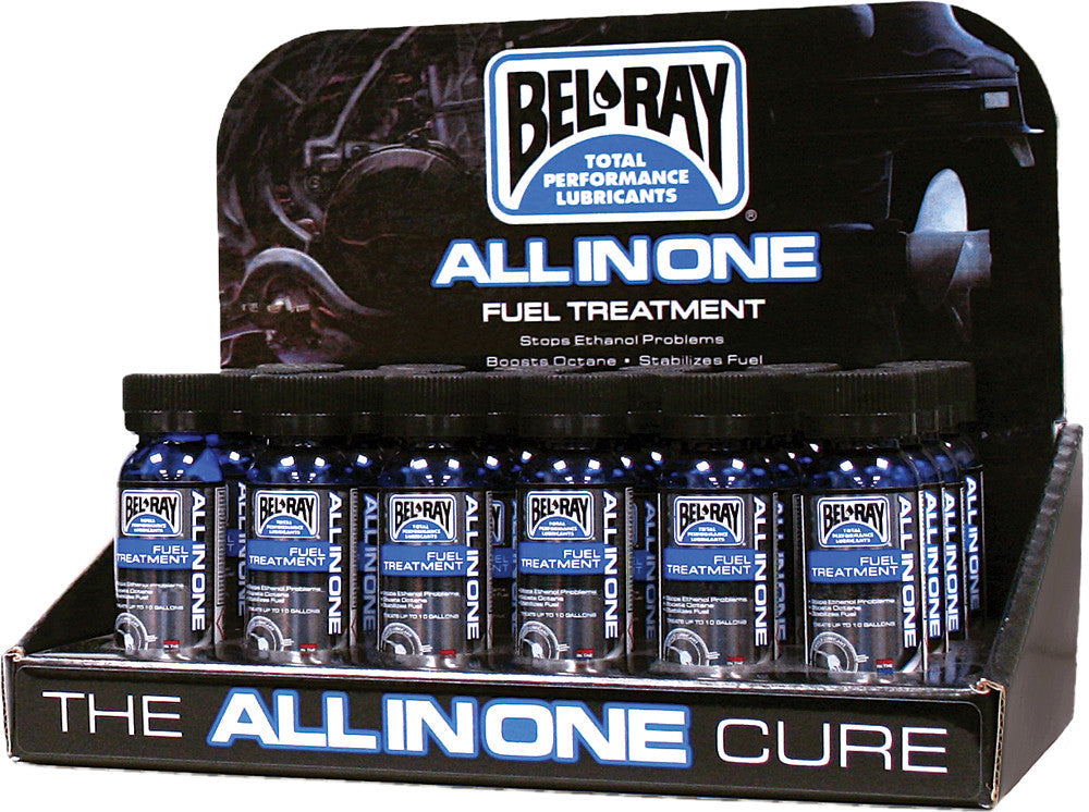 BEL-RAY All In One Fuel Treatment 1oz 24/Display 99570-BT1OZ