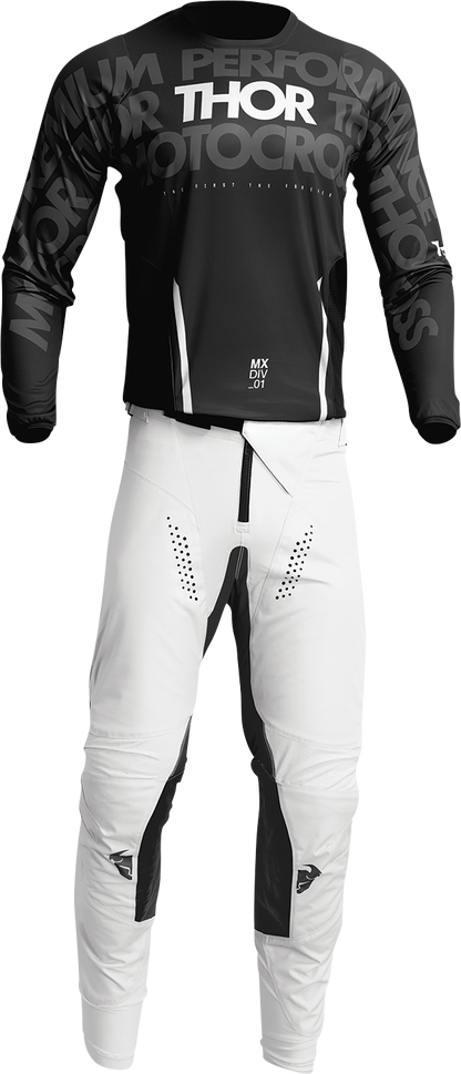 THOR Pulse Mono Jersey - Black/White - XL 2910-7100