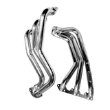 BBK 07-11 Jeep 3.8 V6 Long Tube Exhaust Headers And Y Pipe And Converters - 1-5/8 Silver Ceramic 40500
