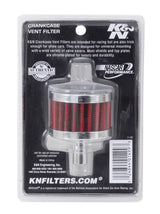 K&N Steel Base Chrome Top Crankcase Vent Filter 1/2in. Vent / 2in. OD / 1-1/2in. Height 62-1015