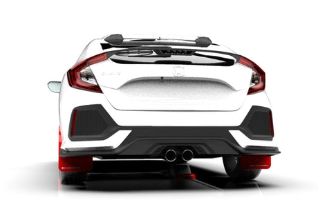 Rally Armor 17-21 Honda Civic Sport & Touring (Hatch) Red UR Mud Flap w/ White Logo MF51-UR-RD/WH