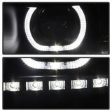 Xtune Chevy Silverado 1500/2500/3500 07-13 LED Halo Projector Headlights Black PRO-JH-CSIL07-CFB-BK 9032189