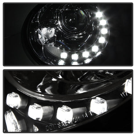 Spyder Volkswagen Beetle 1998-2005 Projector Headlights DRL Chrome PRO-YD-VB98-DRL-C 5080554