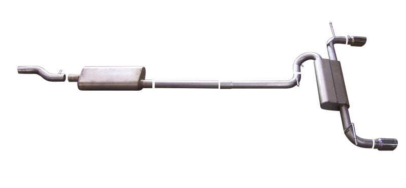 Gibson 07-14 Ford Edge SE 3.5L 2.5in Cat-Back Dual Split Exhaust - Aluminized 319630