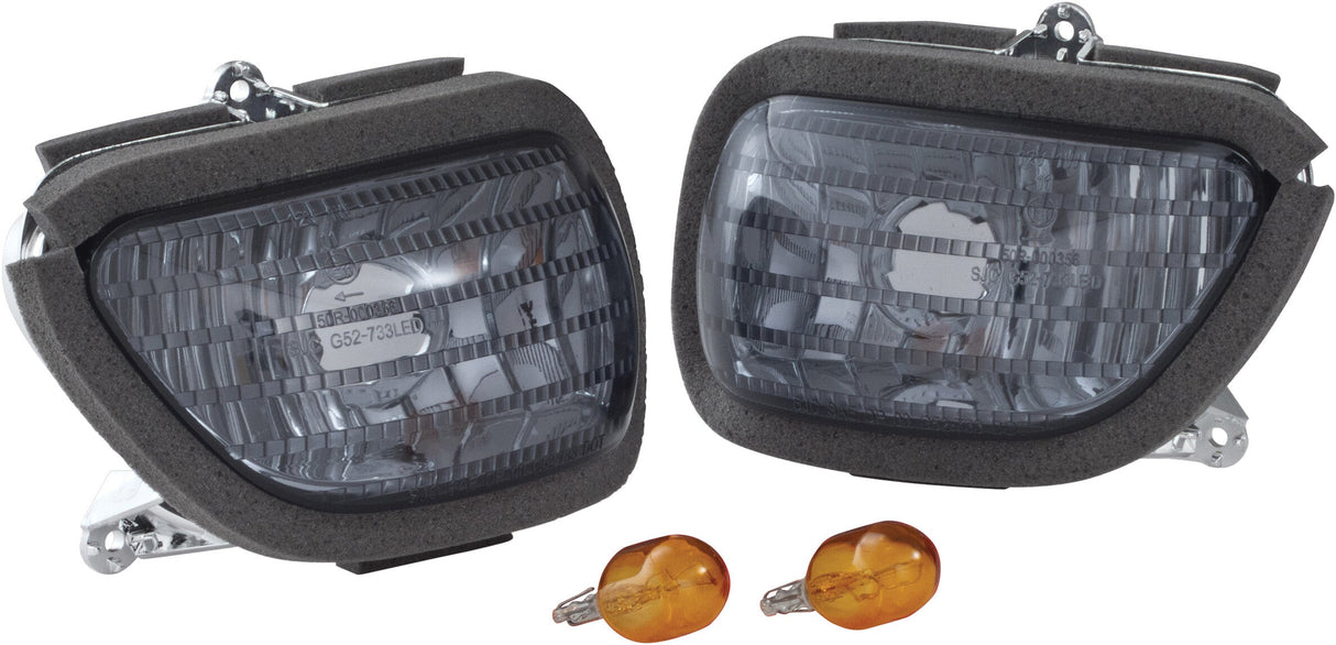 SHOW CHROME (new) Turn Signal Mirror Light Smoke 52-733SK