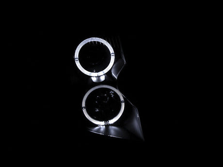 ANZO 2003-2007 Cadillac Cts Projector Headlights w/ Halo Black 121415