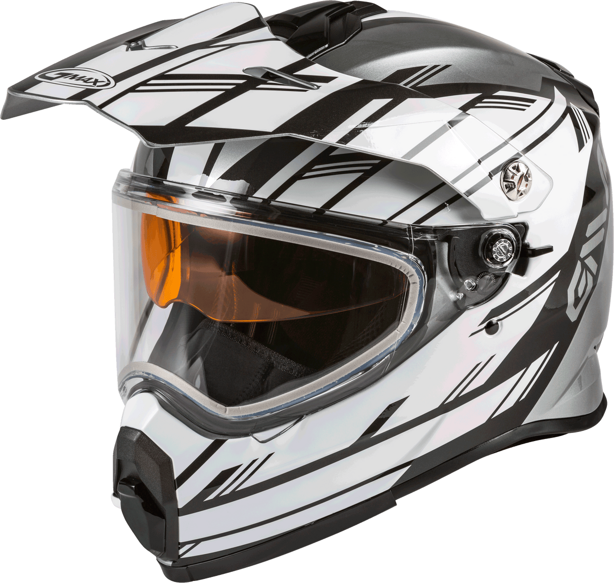 GMAX At-21s Adventure Epic Snow Helmet Silver/White/Black Xs G2211123