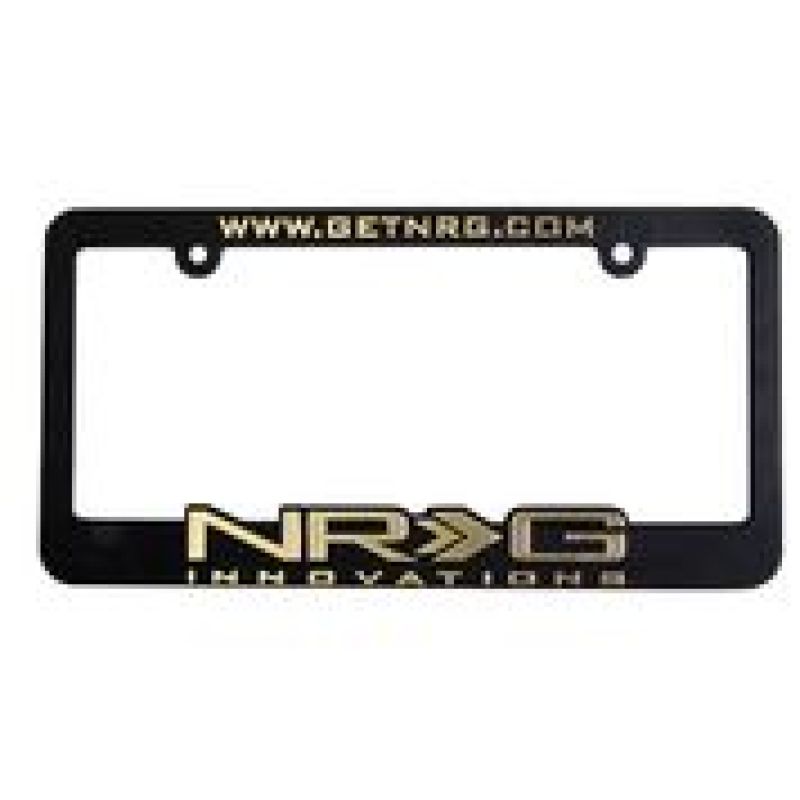 NRG License Plate Frame - Gold LPF-101
