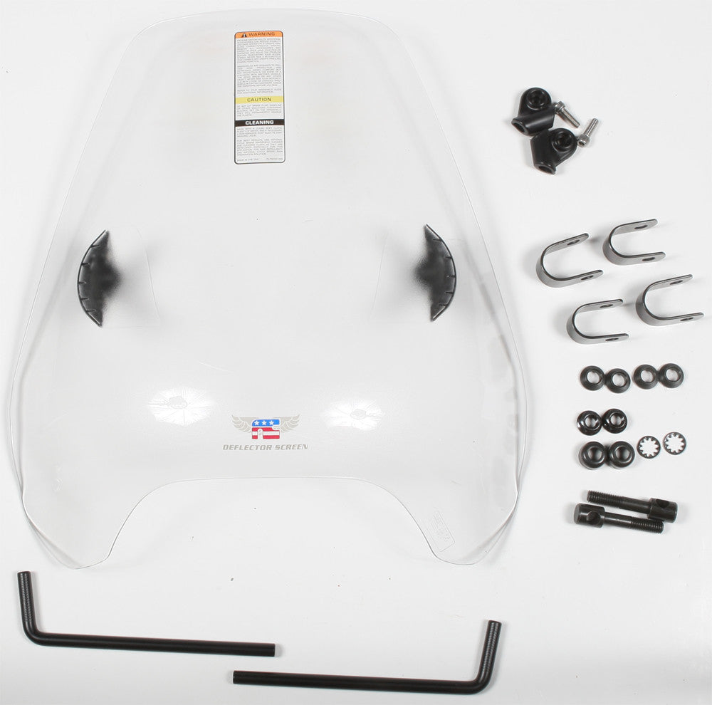 NATIONAL CYCLEDeflector Screen Clear 7/8"-1" U-ClampN25030