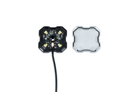 Diode Dynamics Stage Series Single Color LED Rock Light - Amber M8 (8-pack) DD7450