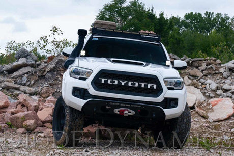 Diode Dynamics 16-21 Toyota Tacoma Pro SS3 LED Ditch Light Kit - Yellow Combo DD6375