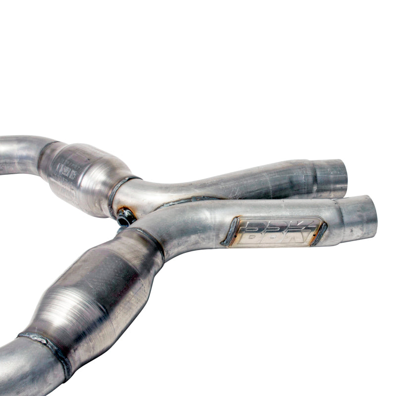 BBK 05-10 Mustang 4.6 Short Mid X Pipe With Catalytic Converters 2-3/4 For BBK Long Tube Headers 1637
