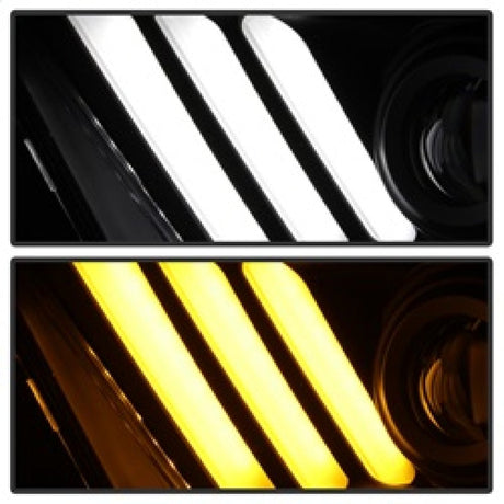 Spyder Ford Mustang 10-13 Projector Headlights - HID Model Only - Black PRO-YD-FM2010V2-HID-BK 5084569