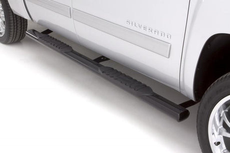 Lund 2019 Chevy Silverado 1500 Ext.Cab(Rocker Panel Mount)5in. Oval Straight Black Nerf Bars - Black 24079005