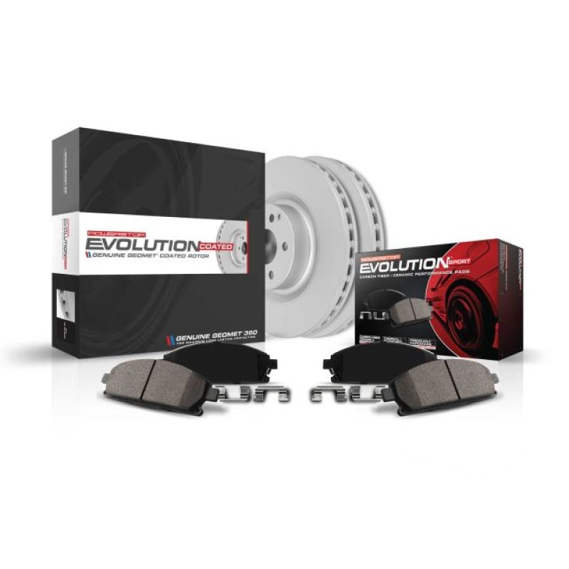 Power Stop 10-13 Audi A3 Rear Z23 Evolution Sport Coated Brake Kit CRK5671
