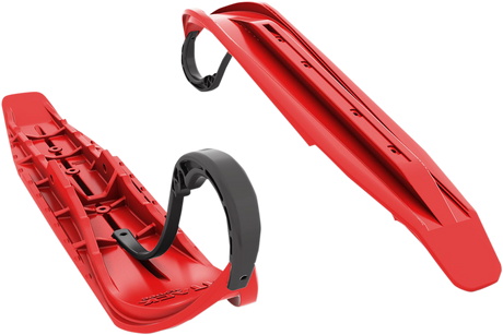 SLYDOG SKIS Attack Ski - Red - 7" - Pair ATKSOLREDLOPBLK