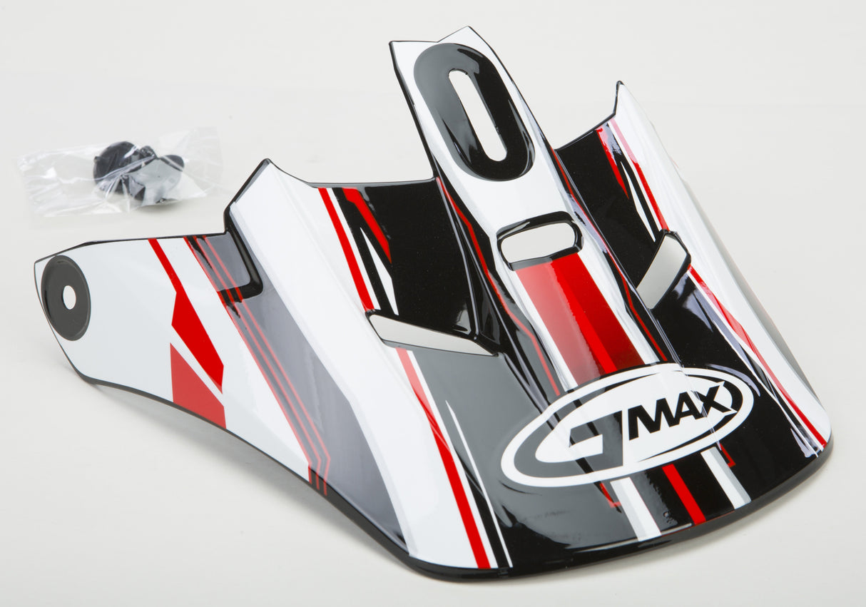 GMAX Gm-46.2 Traxxion Helmet Visor Black/Red/White Xs-Sm G046221