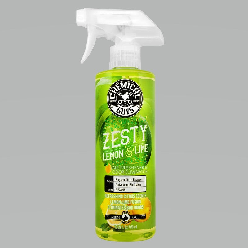 Chemical Guys Zesty Lemon Lime Air Freshener & Odor Eliminator - 16oz AIR23216