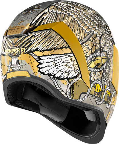 ICON Airform™ Helmet - Semper Fi - Gold - Medium 0101-13665