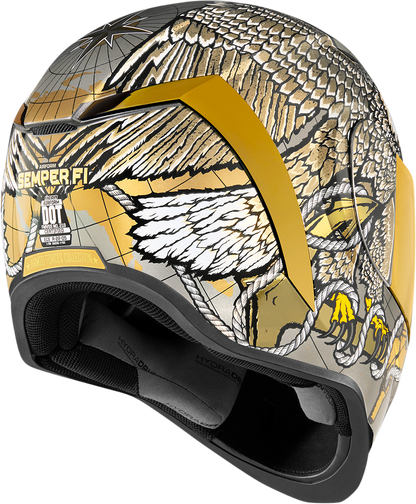 ICON Airform™ Helmet - Semper Fi - Gold - XS 0101-13663